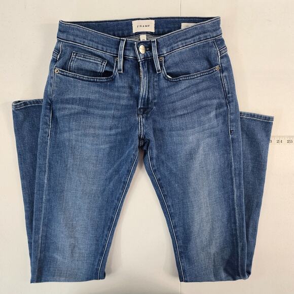 FRAME L'Homme Slim Men's Jeans 28x32 Bradbury Blue Stretch Denim Slim Fit 6176 - Picture 1 of 13
